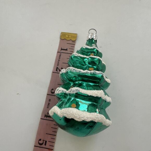Vintage POLAND Blown Glass Christmas Tree Ornament Olde World Decor Traiditonal - Picture 6 of 9